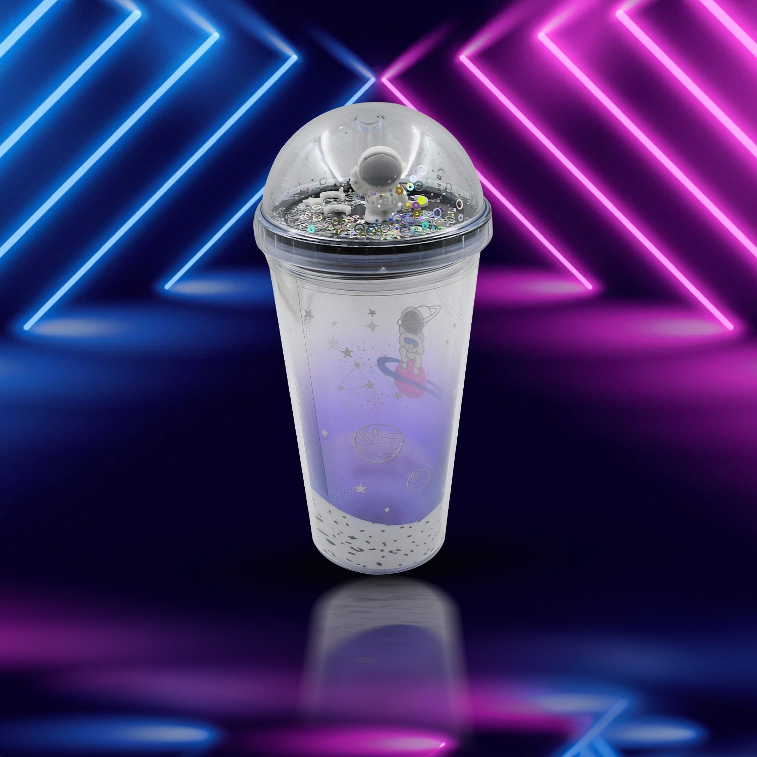 6883B LED Glow Light, Design Printed Insulated Double Wall Plastic Tumbler Cups With Straws 13oz Theming Astronaut in Space Travel Tumbler Freezer Mug Drinking Cups for Boys and Girls School/Tuition/Gym/ Picnic (Pack Of 1) 6883B LED Glow Light, Design Printed Insulated Double Wall Plastic Tumbler Cups With Straws 13oz Theming Astronaut in Space Travel Tumbler Freezer Mug Drinking Cups for Boys and Girls School/Tuition/Gym/ Picnic (Pack Of 1)
